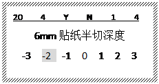 線(xiàn)號機半切深度調整