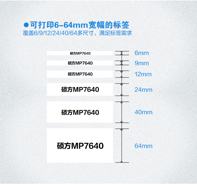 碩方MP7640線(xiàn)纜標簽打印機